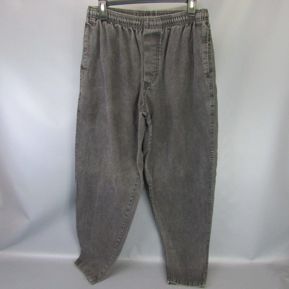 Vtg Spot Sport European Beach High Waist Jeans Women's Size L Black Denim Pants - Picture 2 of 10